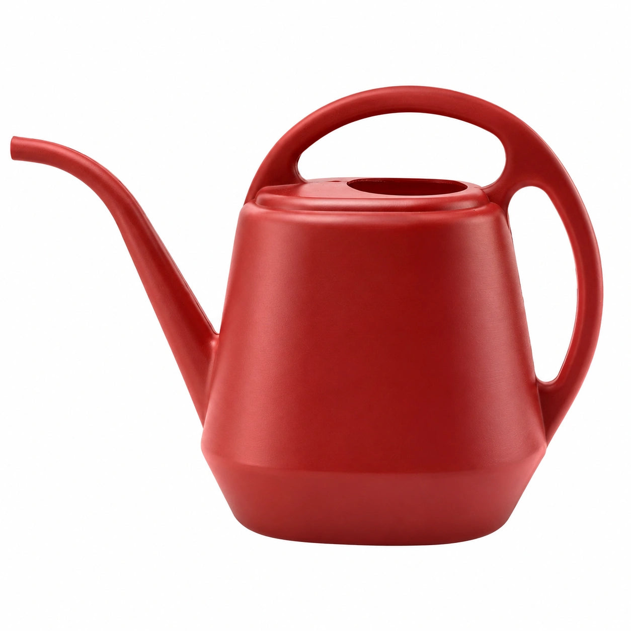 Arrosoir 2 L en plastique rouge à long bec pour jardinage