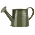 Arrosoir 10 L en acier vert olive à pommeau pour jardinage extérieur